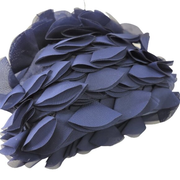 RUFFLES and Frills Blue Wristlet Clutch Purse Party Evening Cocktail Bag - NWOT - Picture 2 of 12